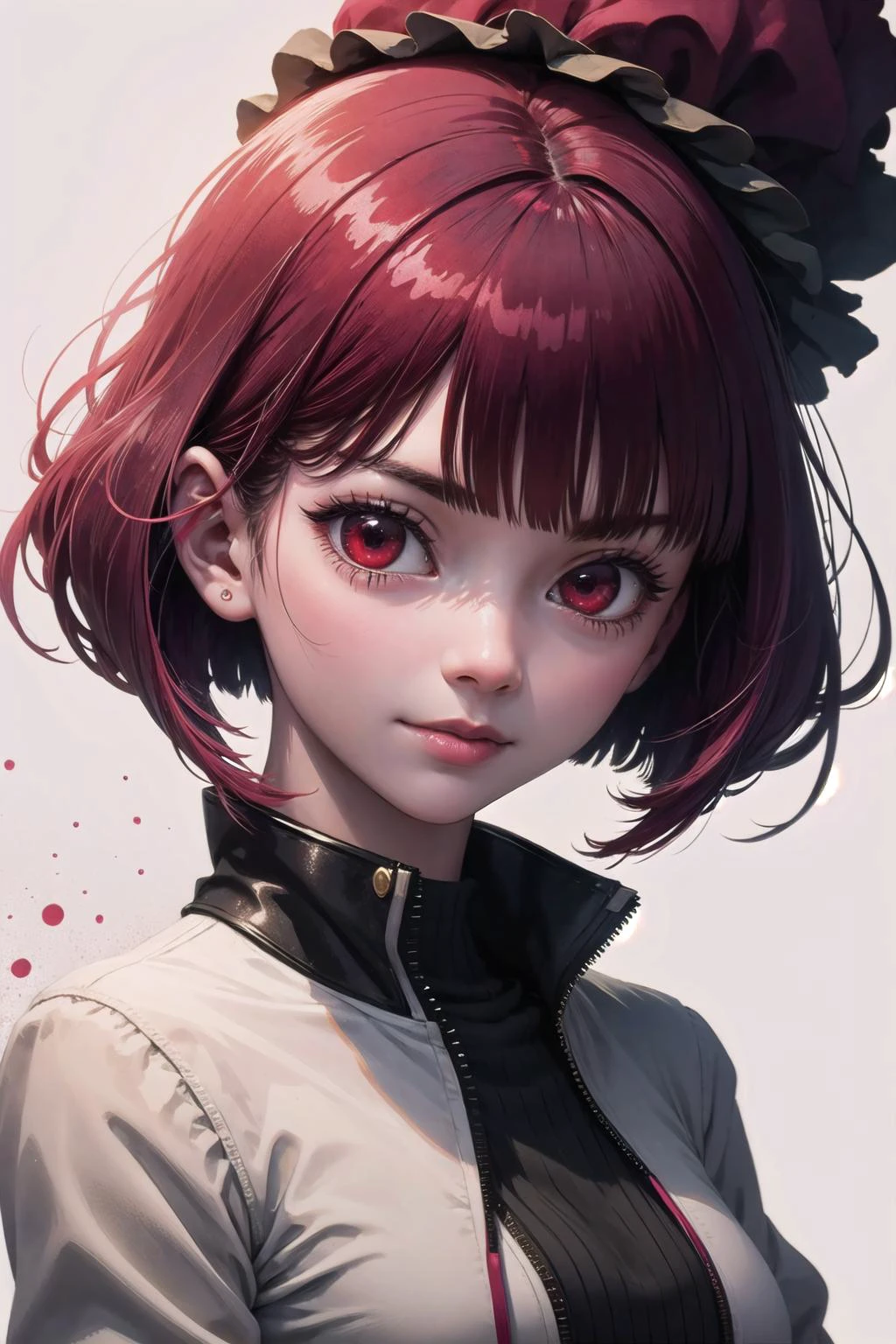 <lora:ink-0.1-3-b28-bf16-D128-A1-1-ep64-768-DAdaptation-cosine:1>, white background, scenery, (ink:1.3),
BREAK
1girl,solo,<lora:onk_arima:1>,onk_arima,(red eyes:1.3),looking at viewer,light smile,
(highly detailed eyes and face:1.2),