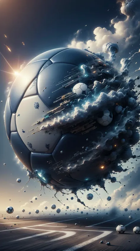CyberpunkWorld soccer ball <lora:CyberpunkWorld:0.5> soccer ball, (smoke:0.5), disintigrate, dissolve, shatter, scatter, ral-dissolve soccer ball <lora:ral-dissolve-sd15:0.7>, (wind:0.7), (swirl:0.6), (Masterpiece:1.3) (best quality:1.2) (high quality:1.1)
