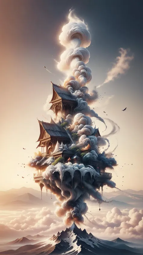 P14n03l3g4nt3b0n3 mountain ebony ivory luxurious <lora:P14n03l3g4nt3b0n3:0.5> mountain, (smoke:0.5), disintigrate, dissolve, shatter, scatter, ral-dissolve mountain <lora:ral-dissolve-sd15:0.7>, (wind:0.7), (swirl:0.6), (Masterpiece:1.3) (best quality:1.2) (high quality:1.1)