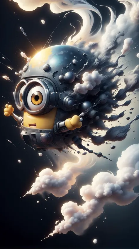 MinionStyle yellow programmed dreamscape
<lora:MinionStyle:0.5> programmed dreamscape
, (smoke:0.5), disintigrate, dissolve, shatter, scatter, ral-dissolve programmed dreamscape
<lora:ral-dissolve-sd15:0.7>, (wind:0.7), (swirl:0.6), (Masterpiece:1.3) (best quality:1.2) (high quality:1.1)