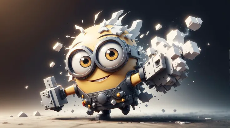 MinionStyle yellow voxel-based rendering <lora:MinionStyle:0.5> voxel-based rendering, (smoke:0.5), disintigrate, dissolve, shatter, scatter, ral-dissolve voxel-based rendering <lora:ral-dissolve-sd15:0.7>, (wind:0.7), (swirl:0.6), (Masterpiece:1.3) (best quality:1.2) (high quality:1.1)