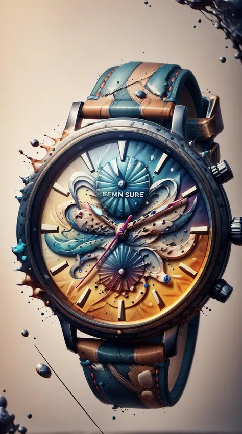 AbstractPatternStyle Watch <lora:AbstractPatternStyle:0.65> Watch, melting, (smelt:0.8), (droop:0.7), (drip:0.6), ral-dissolve Watch <lora:ral-dissolve-sd15:0.9>, (soft:0.5), (Masterpiece:1.3) (best quality:1.2) (high quality:1.1)