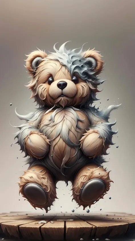 FluffyStyle teddybear <lora:FluffyStyle:0.65> teddybear, melting, (smelt:0.8), (droop:0.7), (drip:0.6), ral-dissolve teddybear <lora:ral-dissolve-sd15:0.9>, (soft:0.5), (Masterpiece:1.3) (best quality:1.2) (high quality:1.1)