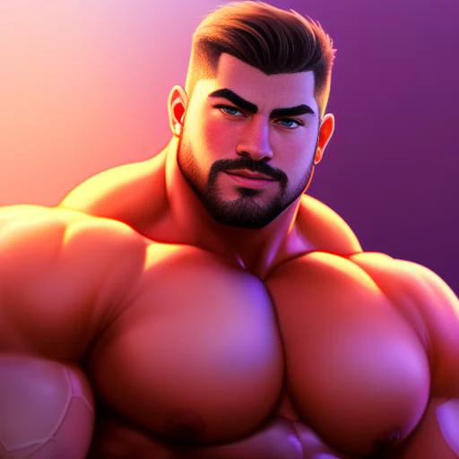 bara, colorful lighting, dramatic pose, master piece, concept art, detailed face, trending on artstation