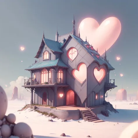 <lora:CupidTech-22:0.8>, cupidtech  ,scifi, 
house on a hill