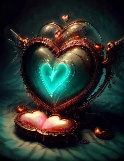 ((best quality)), ((masterpiece)), ((realistic)), (detailed), CupidTech CookiePunkAI, heart made of love, peace and nightmares, ((masterpiece)), absurdres, HDR, <lora:add_detail:1>, <lora:LowRA:0.5>, <lora:CupidTech:0.9> <lyco:DonMn1ghtm4reV2:0.7>