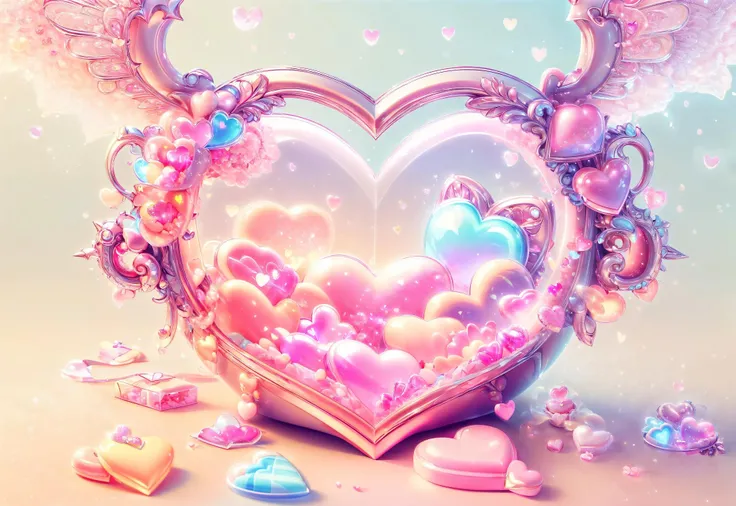 <lora:add_detail:0.8> <lora:CupidTech:0.8> (masterpiece, best quality, realistic, detailed, sharp:1.2), intricate details, (closeup of cupidtech heart-shaped candies), pastel color, kawaiitech, kawaii, <lora:KawaiiTech:0.6> floating hearts, shine, gleem, pink mist, sparkles, love atmosphere, medieval, sunbeam,