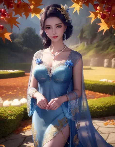 Fashion Photography Portrait of Woman Avatar, 1 Girl in Blue Lush Alien Rainforest with Flowers and Birds, Fantasy, Octane Rendering, HDR, Dolby Vision, (Intricate Detail, Ultra Detail:1.2), (Natural Skin Texture, Surrealism, Soft Light:1.2), Short Fluffy Hair, , Sharp Focus, Night, Necklace, Chinese Mythology, Oversized Tits,Sexy,Crop Top, Sci-Fi Headband, Looking at the Audience, Best Quality, Perfect Body,