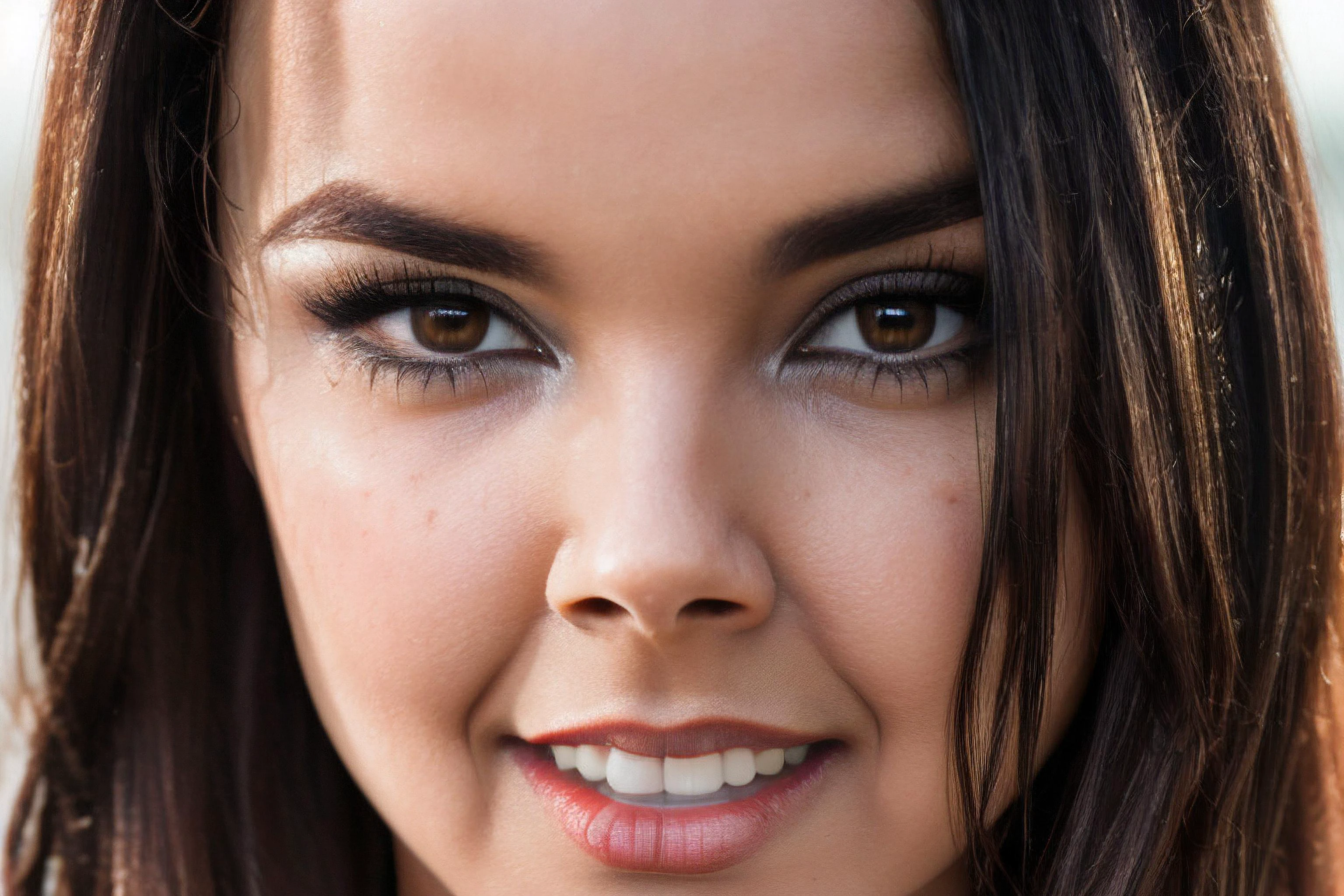 A close up of a woman with a smile on her face - SeaArt AI