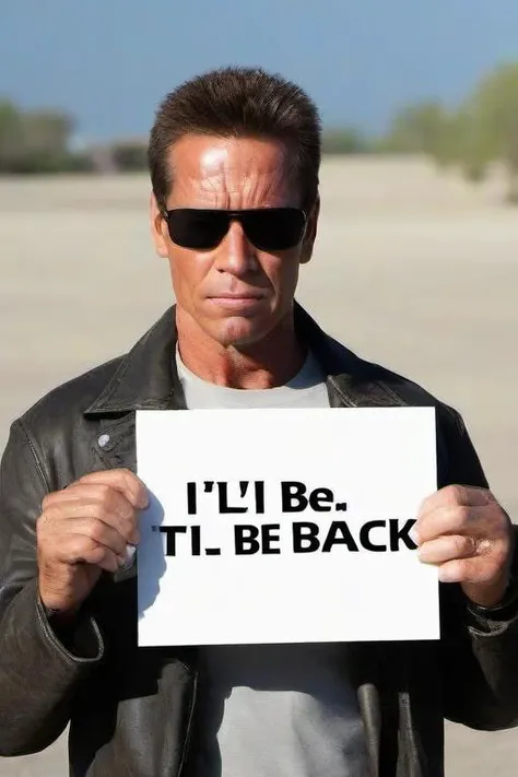 <lora:PE_HoldingSign:0.8> PEHoldingSign,
Terminator holding a sign that says I'll be back