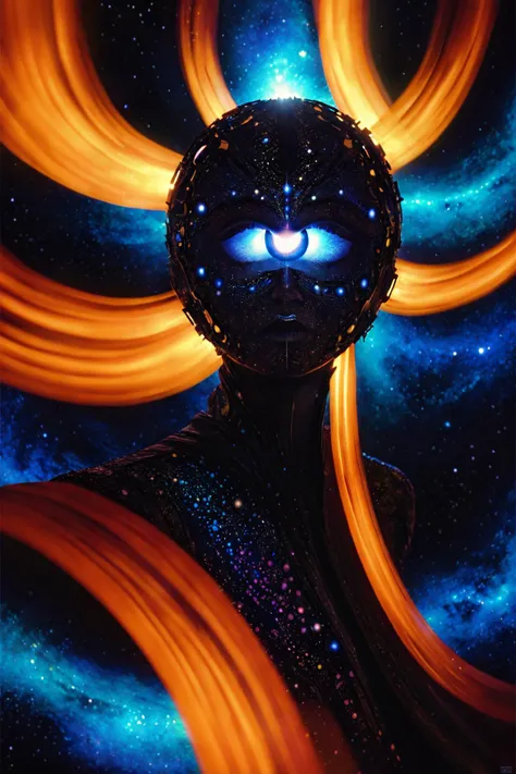 (in Gerald Brom style:1.4),(masterpiece:1.2),(A female void walker, form flickering between existence and nothingness, eyes reflecting the infinite expanse of the void, clad in a swirling cloak of pure darkness and shadow, composed in an abstract cosmic style with black holes and collapsing stars, wearing unique Avant-garde masterpiece attire and headdress:1.1),(bathed in the intense heat of the suns corona, set against the backdrop of the darkest depths of the ocean where sunlight never reaches and bioluminescent creatures illuminate the abyss:1.1),(hyperdetailed:1.1),(intricate details:1),(Refined details:1.1),(best quality:1.1),(very stylish detailed modern haircut, mesmerizing detailed radiant face, mesmerizing detailed beautiful eyes:1.2),<lora:add-detail-xl:0.9>,<lora:MJ52:0.3>,<lora:SDXLFaeTastic2400:0.3>,