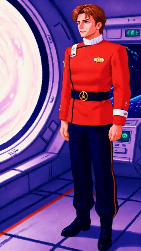 lcas artstyle, (twokunf red uniform:1.25),black pants,man on a space station<lora:TWOKXL:0.8>
 <lora:Lucasarts Artstyle - (Trigger is lcas artstyle)>