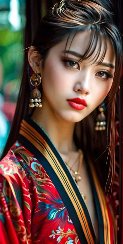 16 year teen china girl,Beautiful face,High quality real photos, sharp details, sharp focus,at city,