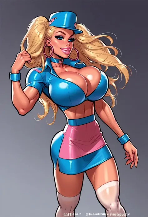((masterpiece)),(((best quality))), ((character design sheet:1.4)), ((full body view)) illustration,1girl, muscular, ((light blue business suit:1.4)), bubbles, (((Bombshell hairstyle:1.6))), ((light blonde hair:1.4)), blue suit ((detailed face:1.4)) ((gigantic breasts:1.6)), (latex pants), ((cleavage)), beautiful woman, shiny skin, (thick legs), scribbles and marks, rough sketches, pose, 8k,16k, (simple background, white background: 1.3)