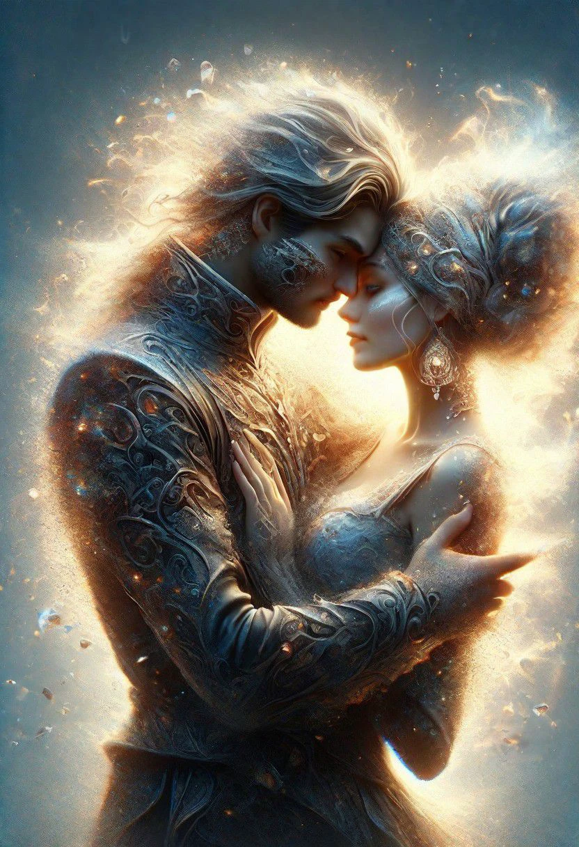 beautiful and perfect professional photography in 8k UHD format, clear focus, In a stunning fantasy world, cute #Romeo and Juliet #gorgeous Venetian costumes, jewelry, masks for men and women #Romeo and Juliet, the image tells about the love of a young man and a girl from two warring Veronese Montague and Capulet families, a super beautiful, super realistic image, the Venetian Carnival is a mysterious and magical, fascinating and amazing grand event in Italy and one of the most famous carnivals in the world. This is a fancy dress masquerade ball where Romeo and Juliet get to know each other better. Traditional Venetian carnival, ultra-detailed, clear quality, colorful image, high resolution, dancing in squares and luxurious carnival costumes, high fashion samples, and the main characters of the holiday were Romeo and Juliet, incredibly detailed, golden ratio, hyper-realistic, masterpiece, dynamic poses, gorgeous girl Juliet and handsome Romeo against the backdrop of the urban landscape, depth of field, cool lighting, detailed faces, clear eyes, detailed eyes, detailed background, super beautiful, super realistic image, super detail, clear quality, in the style of fantastic harlequin, Louis Wayne, Catherine Abel, Gediminas Prancevicius, fantastic, beautiful, with high detail, ultra-detailed, clear, high-quality, colorful, cinematic lighting, bokeh, chic style, fantasy art; elegant, sophisticated, detailed with
beautiful hands, shining with joy, in bright natural light