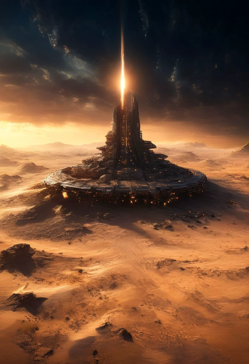 (POV view , DOF, first people view from the entrance, low angle shot:1.4),
(Ancient civilization, Alien Prometheus movie scene, dune movie scene:1.5),
In the distant future, humans are spread across planets and ruled by an empire. The most important scene in the Dune movie, "Arrakis", was filmed in the Wadi Rum desert, the largest desert in Jordan, also known as the "Valley of the Moon". Some scenes were filmed in Rubou, Abu Dhabi, the Middle East. Shot in the Rub' al Khali desert. In addition to the desert landscape, the towering rocky scenery was also the main reason why it was chosen as the shooting location.
(Large Files, Ultra Realistic, 8K, 16k, FHD, HD, VFX, Perfect, Photography, composition, Architecture Sales Photography, Architecture Competition, Ultra High Resolution, Cinematography, High Resolution Image:1.1), (dramatic lighting, direct sunlight, ray tracing, clear shadow:1.2), (real landscape:1.1), (blurred background:1.0), (urban background, more_details) ,
extremely detailed, hillscastel, <stardeaf-cold-arc>, great lighting, clear, Neo Classic
