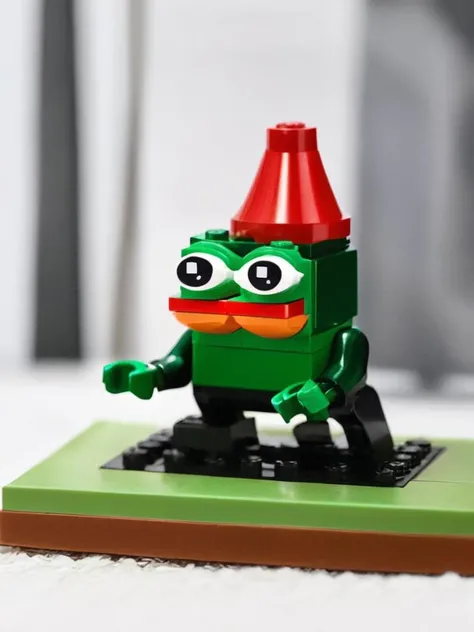 <lora:lego_v2.0_XL_32:0.8>,LEGO Creator,a photo of (pepe_frog),forest, <lora:pepe_frog SDXL:1>,