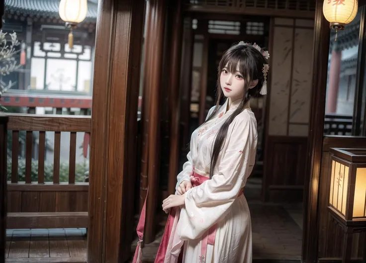 ulzzang-6500-v1.1,(raw photo:1.2),((photorealistic:1.4))best quality,masterpiece,illustration,an extremely delicate and beautiful,extremely detailed,CG,unity,8k wallpaper,Amazing,finely detail,best quality,official art,extremely detailed CG unity 8k wallpaper,absurdres,incredibly absurdres,huge filesize,ultra-detailed,highres,extremely detailed,beautiful detailed girl,extremely detailed eyes and face,beautiful detailed eyes,light on face,(cinematic lighting),1girl,see-through,looking at viewer,outdoors,Chinese architecture,lantern light,depth of field,east asian architecture,night,strong rim light,small breasts,snowing,<lora:xishiInHonorOfKings_v10:0.6>,profile,