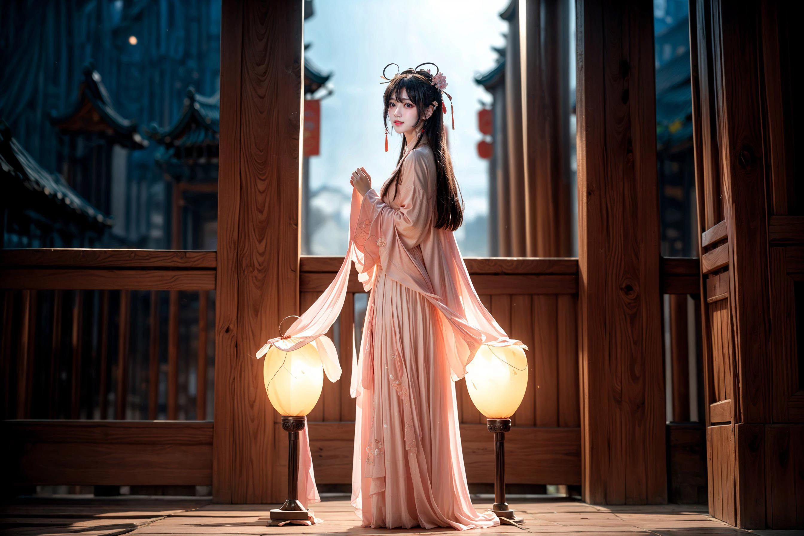 ((chinese city,forbidden city,cloudy,cinematic lighting,bokeh )),
((multiple girls)),peach blossom,flowers,flower crown,
,
(sunset and night,star_trail),moon,meteor BREAK ((chinese city,forbidden city,cloudy,cinematic lighting,bokeh )),
((multiple girls)),peach blossom,flowers,flower crown,
,
fireworks,water and fire,( hard light:1.8),<lora:yuzuv10:0.5>,<lora:add_detail:0.2>,
((line up,standing,multiple girls,6+girls,looking at viewer,<lora:harem_4:0.1>)),