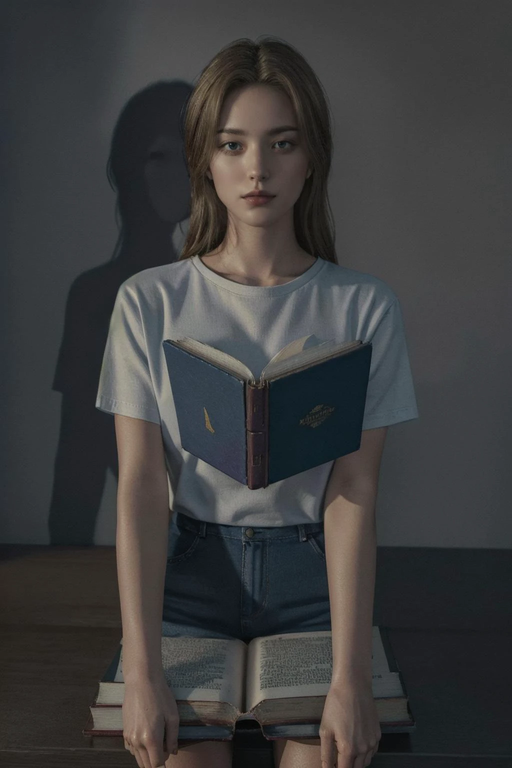 1girl, body, looking at viewer, (photorealistic, realistic , surreal ), (best quality, highres, 8k, raw, realistic, masterpiece, best shadow), book on head, book on face, narrow waist, kneeing on books,
<lora:LowRA:0.2> <lora:epi_noiseoffset2:0.2> <lora:add_detail:0.5> <lora:XXMix9_v20LoRa:0.0> <lora:Anna_Liebert_T-v2:0.6>