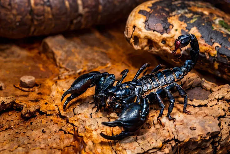 (masterpiece, best quality:1.2), ultra-detailed, EdobScorpion, (hell valley:1.3) (realistic:1.5), <lora:EdobScorpion_v1.0:0.8> <lora:Hell2_v1.0:0.6>