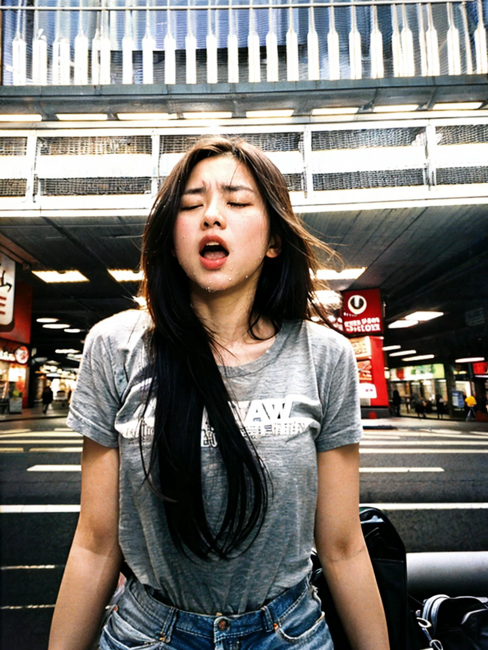 facing viewer,solo focus,from front,film photography night photo of a asian woman ,orgasm face,female orgasm,orgasm, <lora:orgasm face_v1:0.6>,closed eyes,(open mouth:0.7), <lora:PornMaster-Amateur&DPO-FULL+sdsFILM_v5:0.4>, masterpiece,best quality,best aesthetic, Raw format,ultrahigh-res
Shopping street background at night, <lora:pornmaster_dpo+braV7:0.4>