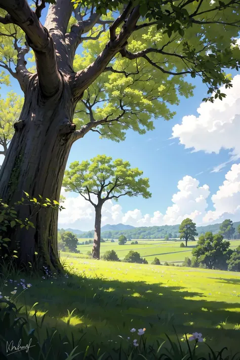 a summer tree without any leaves