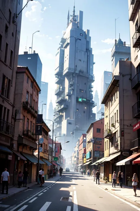 a futuristic city