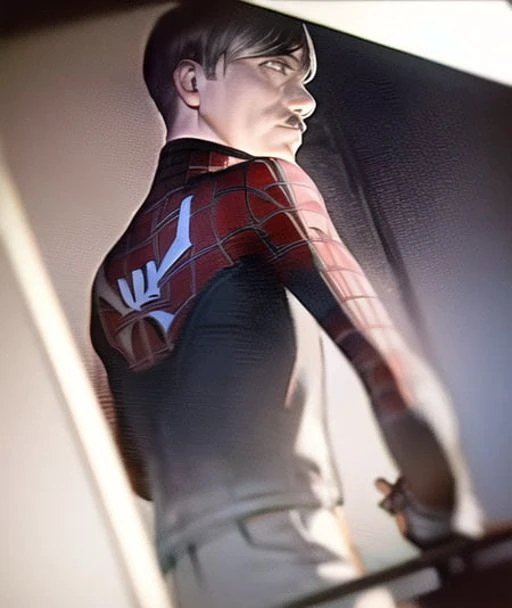 raw photo, adolfhitler, wearing spiderman suit, solo <lora:adolfDiffusion_adolfDiffusion:0.85>