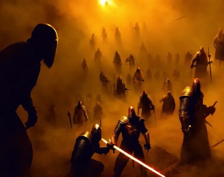 <lora:Templar-03:1> knight templar holding a long sword, epic battle, zombie horde behind:1.2, high details, caos, cinema art, in battle, <lora:Moommst-03:0.8>