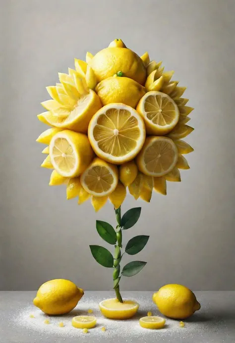 ais-lmnsgr, flower made of lemons