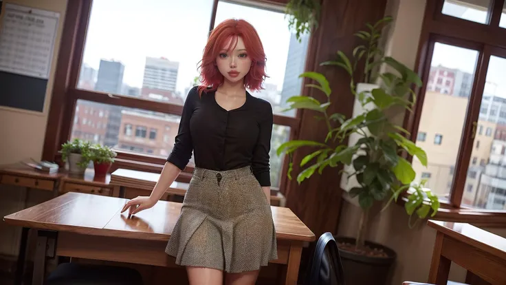 Natural strawberry blonde and redhead girl with pretty face, cute pose, happy, petite body, skinny, atmospheric, dark ambiance, edge lighting, facial features of 秋山眞緒 and 山本彩 and 松井珠理奈 and 齋藤飛鳥 and 秋山眞緒, 8k, , full body portrait, elegant, natural lighting, spooky greenhouse at night setting, sharp focus, very detailed face, beautiful face, smiling, happy, 64k, UHD, b cup, beautiful soft skin, vibrant skin, photorealism