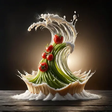 Food photography style this is the day your life will surely change, <lora:Waves_Style_SDXL:1> ais-wvs, Appetizing, professional, culinary, high-resolution, commercial, highly detailed