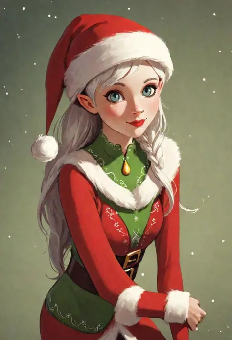 A beautiful Christmas Elf by Malika Favre