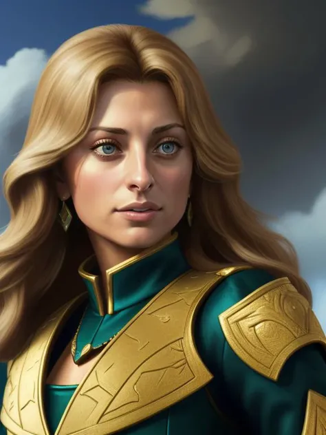 [Aly Michalka|Farrah Fawcett] , civilization v style , 
extremely detailed, digital portrait,