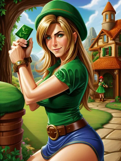 LucasArts Game Style,
Jennifer Aniston is an evil leprechaun,