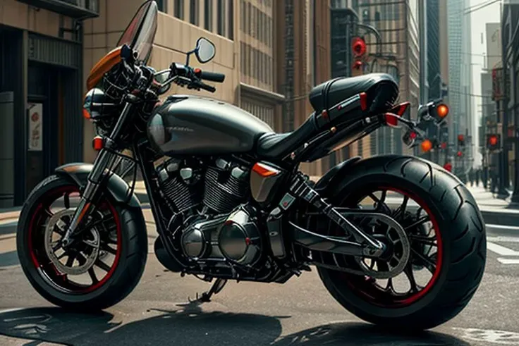 artificial intelligence,rides a motorcycle -harley davidson also upgraded with artificial intelligence the bike looks extremely sleek and modern