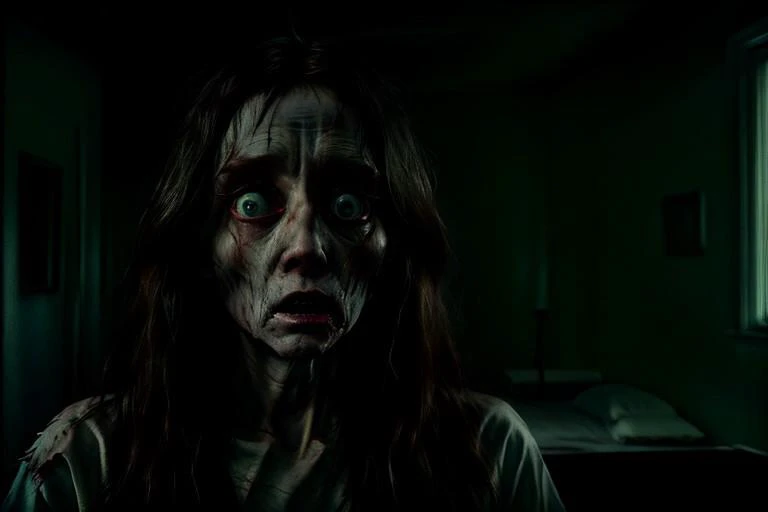 horror scene, knife, (((indoors))) , night time, gore, glowing eyes, evil, evil demon, (((creepy and spooky ghostly spirit))), (((ghost))), (((spirit))), (((supernatural))), soft errie dim light giving just enough light to see the danger ahead, even though it is night and dark there are multiple light sources throughout the scene so it is not overly dark, Halloween, night photography, Horror, blood, hellish,(((faces))), PHoto1, abandoned hospital, women, (((realistic))), realistic eyes, Horror cinematic lightning. Terrifying level 12, sexy girl, beautiful girl