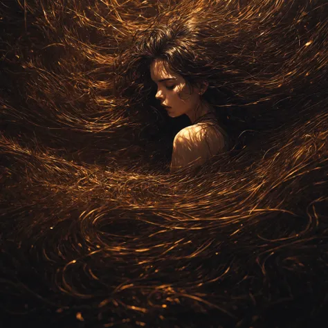 Typographic art vivid, abstract, surreal, shadows, 20 years old Maltese young woman, otherworldly background, eldritch, meadow, uncontested beauty, Viper, dangerous, (Legendary Gold outline). Stylized, intricate, detailed, artistic, text-based illustration, concept art, trending on cgsociety, trending on artstation. <lora:linquivera:1> linquivera, liiv1,<lora:d\EnvyAwesomizeXL01:.75> awesomize