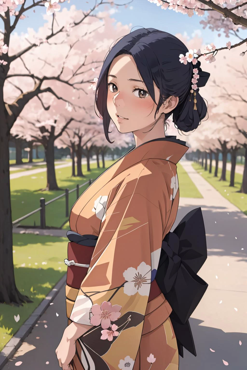 (best quality, masterpiece), 1girl, kimono, cherry blossoms,
<lora:NTRman:1> ntrman