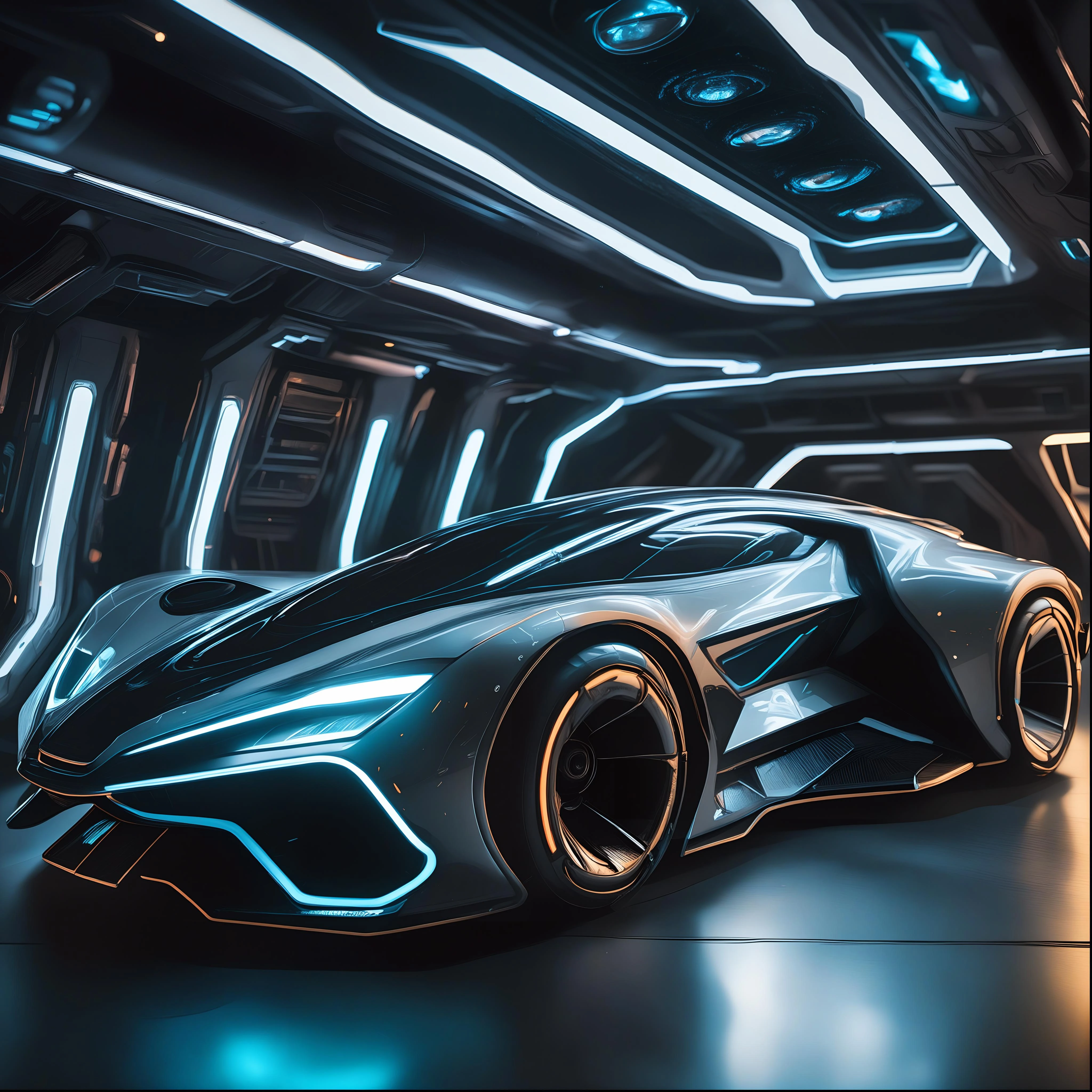 futuristic spacecraft, 8k, futuristic, depth of field, photographic, backlighting, technology, beautiful, dramatic lighting, realistic, wide from below,