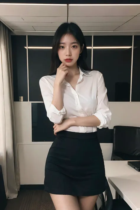 nsfw,(8k, best quality, masterpiece, ultra highres:1.2), 1 girl , beautiful 22 year old woman named Tsukiko,(secretary, shirt,skirt:1.3), office, window, desk, chair, computer, ceiling, ceiling light,crowd, crowded office, many people in background, dynamic pose, (photorealistic:1.4), small breasts ,official art, extremely detailed CG unity 8k wallpaper, ultra high res, professional photography, <lora:InstantPhotoX3:0.4> ,<lora:FilmVelvia3:0.4> , <lora:secretary:0.4> ,<lora:lora_office_3:0.5>