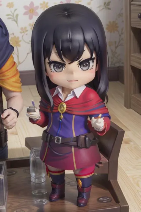 <lora:#Pkaoru:1>,kaoru,<lora:nendoroid:1>,nendoroid,chibi,(smile:0.5),full_shot,simple_background,standing,