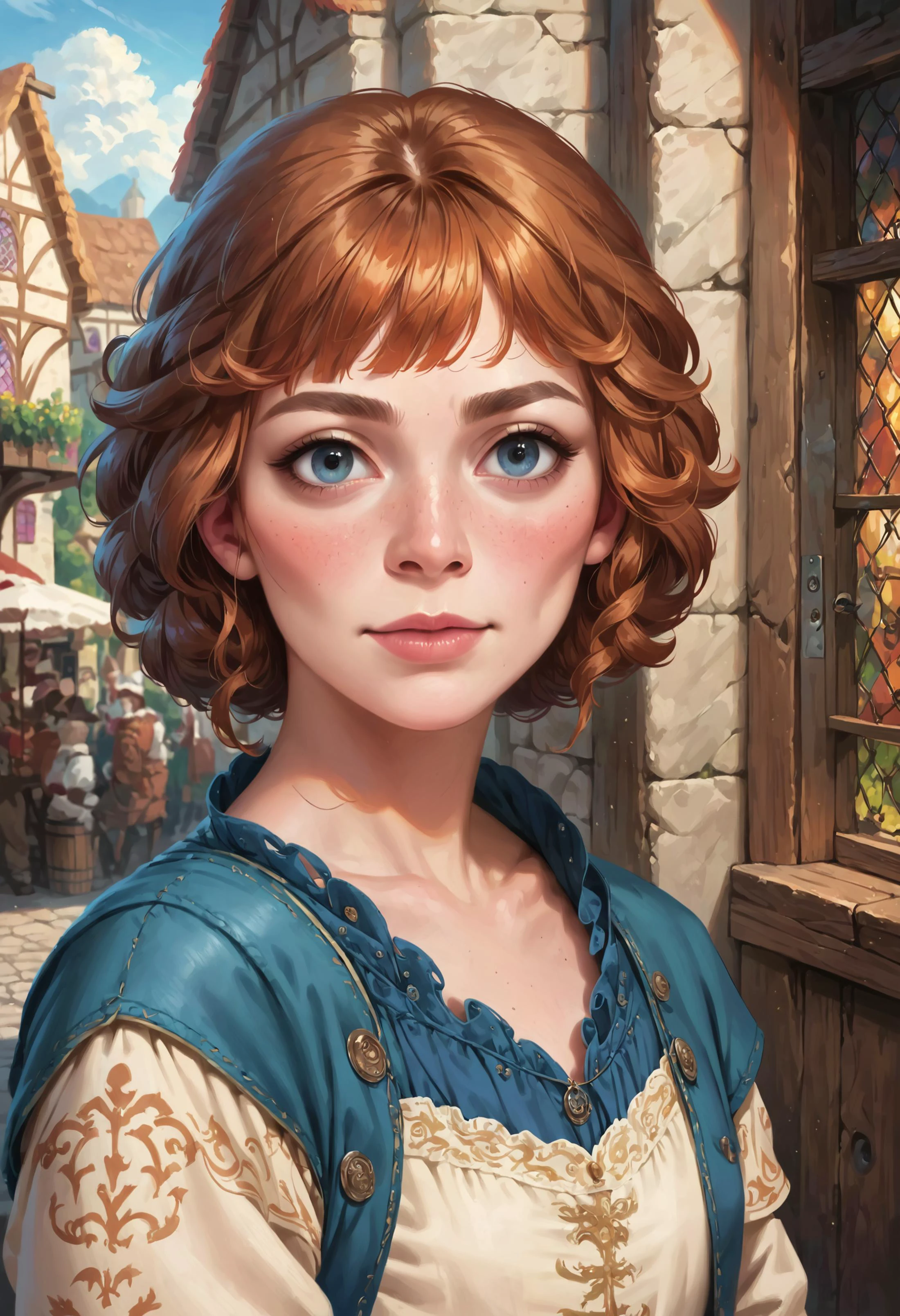 score_9, score_8_up, score_7_up, lcasati,
detailed hair, dress, medieval village, portrait, looking at viewer,
<lora:Marchesa_Luisa_Casati_Pony:0.8>