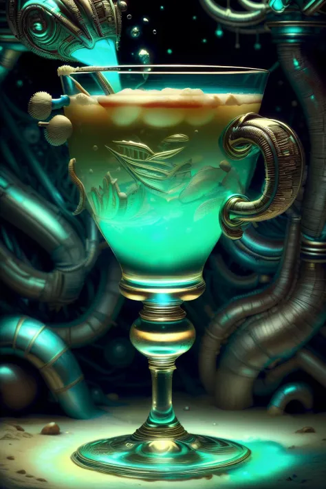 atlantistech, precursortech, cocktail glass, intricate, detailed, photorealistic, <lora:AtlantisTech:1>, <lora:PrecursorTech:0.9>