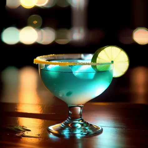 <lora:AtlantisTech:0.6> atlantistech food photography macro shot of a Mezcal Margarita made with smoky mezcal, and citrusy Cointreau in a luminescent rocks glass, photorealistic, portrait, professional, clean, focus, action, shadows, depth of field, UHD, alcohol ads, luxury, urban, bar, atmospheric, creative, artistic, fast prime lens, wide aperture lens, low light lens, off-camera flash, light modifiers, contrast, clarity, sharpening, color balance, high iso, f/1.8, 50mm, cool white balance, reflectors <lora:cocktail_v2:1> , scifi