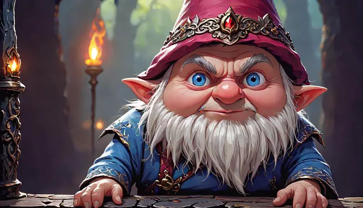 Positive prompt:
fairy tale an evil gnome, cinematic scene, solo, style of Slawomir Maniak, symmetric view, ultra realistic, detailed eyes, . magical, fantastical, enchanting, storybook style, highly detailed