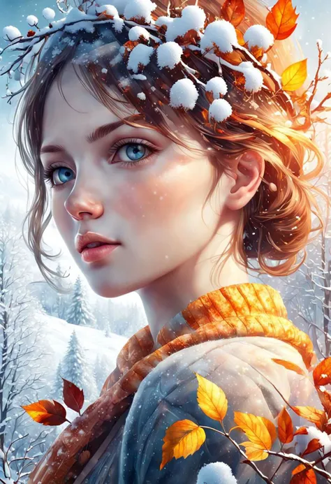 winter, spring, summer, autumn. double exposure,
ultra-sharp detail, ultra HD, realistic, bright colors, softness and magic of transitions, highly detailed drawing in UHD format, perfect composition of double exposure, beautiful detailed complex insanely detailed octane rendering in trend on artstation, 24k