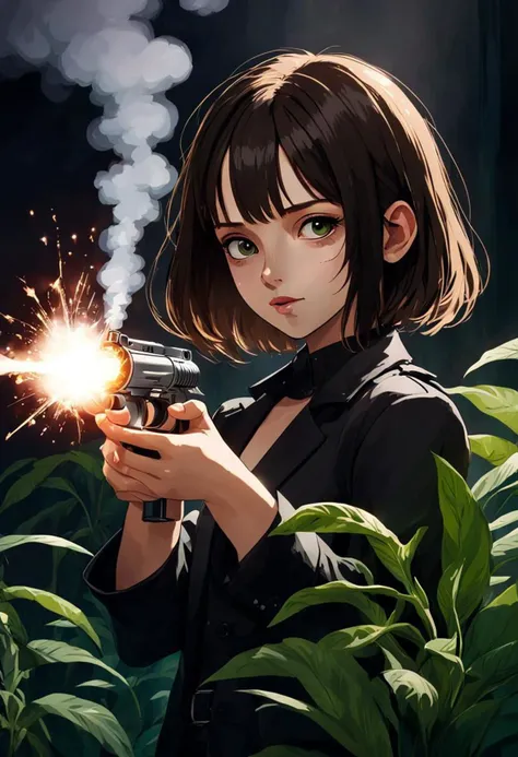 Leon, professional assassin with Mathilda, pot of plant, cool, calm, young, cute, beautiful, Gothic, natural beauty, slim and sexy,
high quality, hyper realistic, HD, 8k, Cinematic Scene, dramatic lighting, cinematic, epic Steven Spielberg still, sharp focus, emitting diodes, smoke, artillery, sparks, racks, system unit, resolution blade runner
