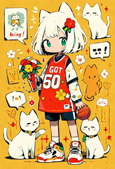 kitty, cute, basketball, puppy, flower, ?, thinking, nutureborn